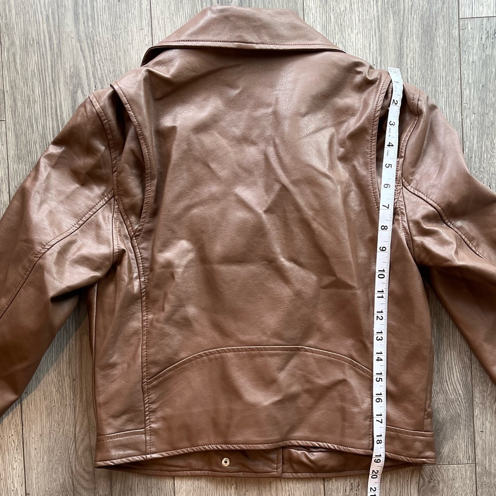 Zenana Outfitters Women’s Faux Leather Moto Jacket Belted Asymmetrical Medium - Picture 11 of 11